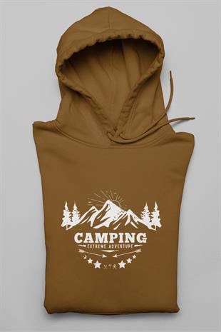 Camping Adventure Tasarım Hoodie