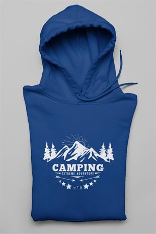 Camping Adventure Tasarım Hoodie