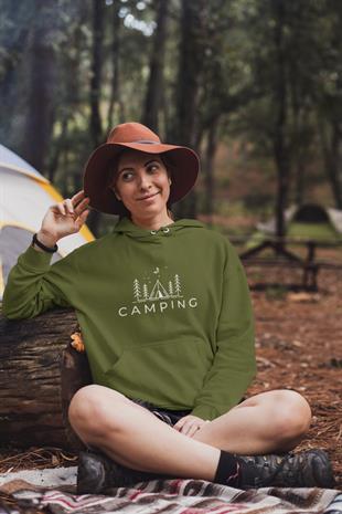 Camping Tasarım Hoodie