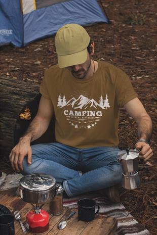 Camping Tasarım T-shirt