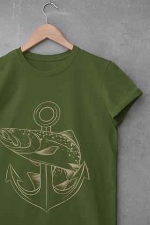 Çapa & Balık Tasarım T-shirt