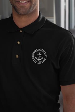 Çapa & Halat Tasarım Polo Yaka T-shirt