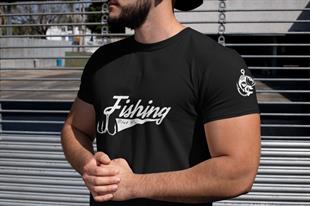 Fishing Club Tasarım T-shirt