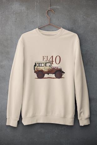 FJ40 Offroad Tasarım Sweatshirt