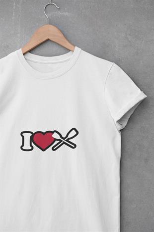 I Love Rowing Tasarım T-shirt