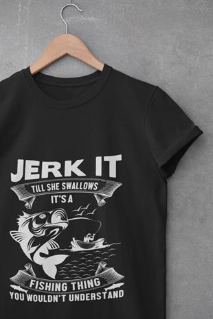 Jerk Balık Avı Tasarım T-shirt