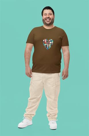Kalp Sörf Tasarım T-shirt