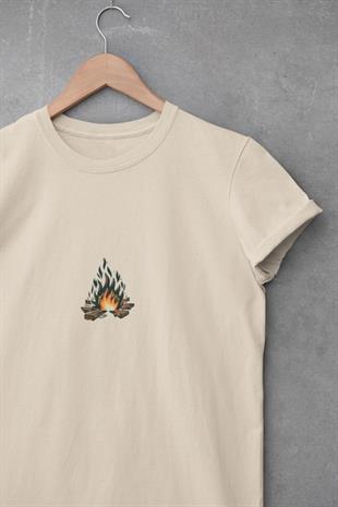 Kamp Ateşi Tasarım T-shirt
