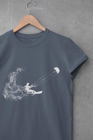 Kitesurf & Dalga Tasarım T-shirt