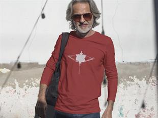Kürek Yansıma Tasarım Uzunkol T-shirt