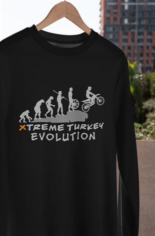 Motocross Evrim Tasarım Uzunkol T-shirt
