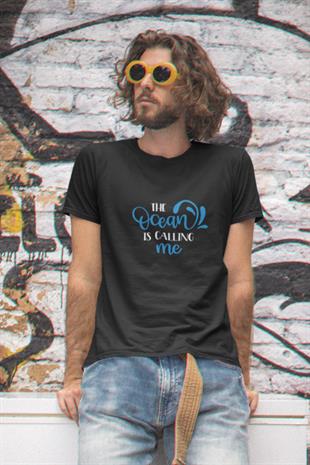 Okyanus Beni Çağırıyor Tasarım T-shirt