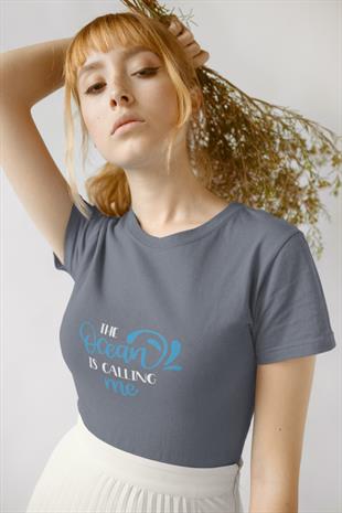 Okyanus Beni Çağırıyor Tasarım T-shirt