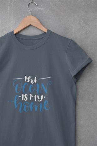 Okyanus Benim Evim Tasarım T-shirt
