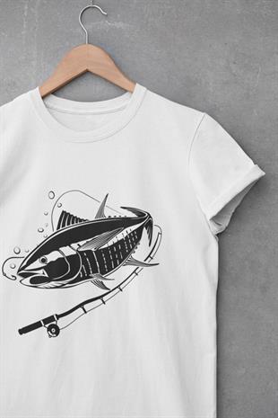 Olta Balıkçılığı Tasarım T-shirt