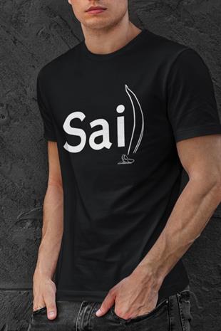 Sail Çizgi Tasarım T-shirt