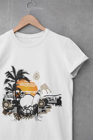 Sörf Beach Tasarım t-shirt