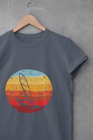 Sörf Gün Batımı Tasarım T-shirt