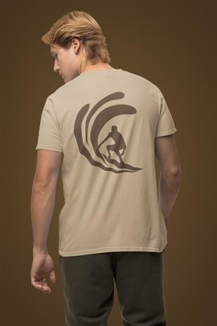Sörf Sırt Tasarım T-shirt