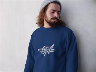 Surf Club Tasarım Sweatshirt