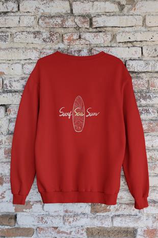 Surf - Sea - Sun Tasarım Sweatshirt