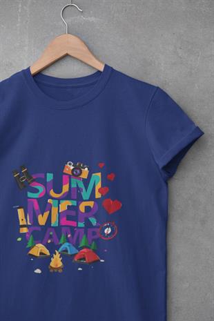 Yaz Kampı Tasarım T-shirt