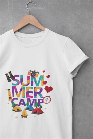 Yaz Kampı Tasarım T-shirt