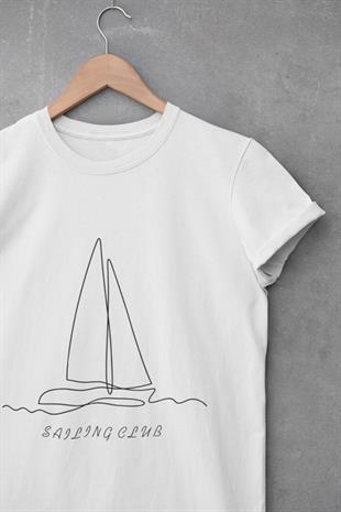 Yelken Çizgi Tasarım T-shirt