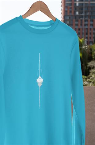 Yelken Yansıma Tasarım Uzunkol T-shirt