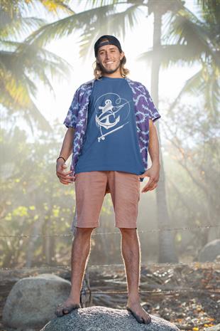 Zıpkın Balıkçılığı Tasarım T-shirt
