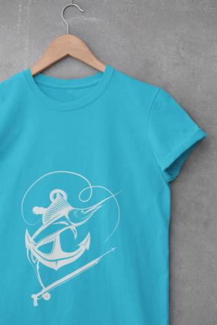 Zıpkın Balıkçılığı Tasarım T-shirt