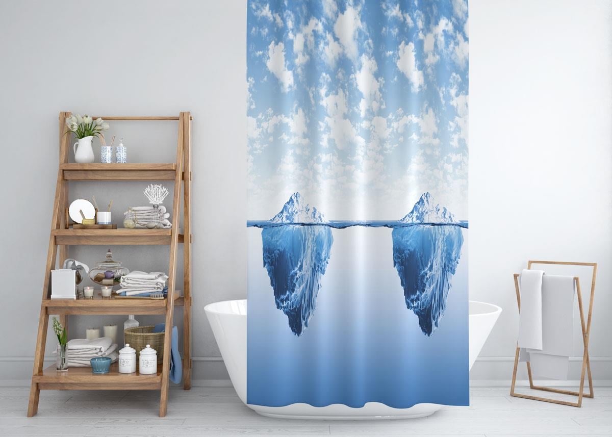 Buz Dağlı Desen Mavi Banyo Perdesi 180x200 cm Su Geçirmez C Halka Hediyeli Duş PerdesiSamimi bir yemek, aile içinde hoş bir akşam masanıza uyacak masa örtüleri ve runner'lar