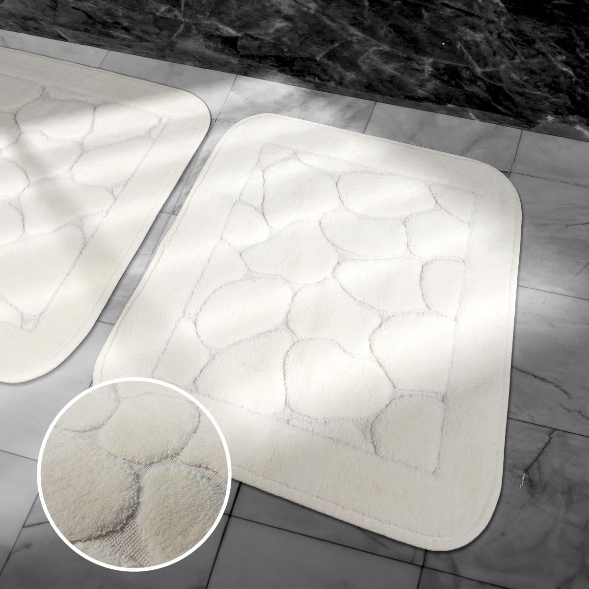 Mera Kaymaz Taban 2'li Pamuklu Banyo Paspası Krem Yıkanabilir Su Emici 60x100cm ve 50x60cm Krem Pamuklu Banyo HalısıSamimi bir yemek, aile içinde hoş bir akşam masanıza uyacak masa örtüleri ve runner'lar