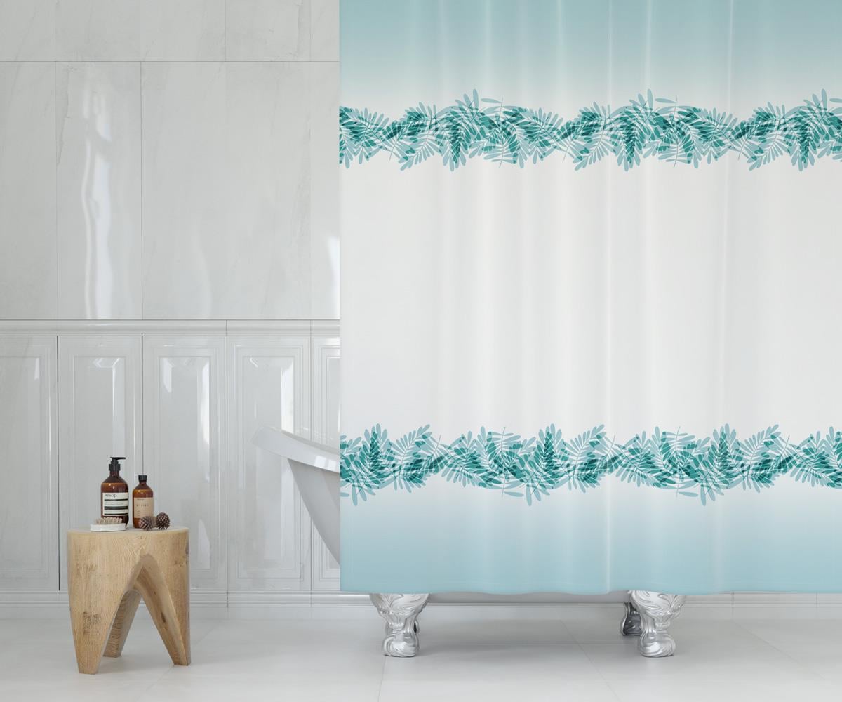 Tropikal Desenli Açık Mavi Banyo Perdesi 180x200 cm Su Geçirmez C Halka Hediyeli Duş PerdesiSamimi bir yemek, aile içinde hoş bir akşam masanıza uyacak masa örtüleri ve runner'lar