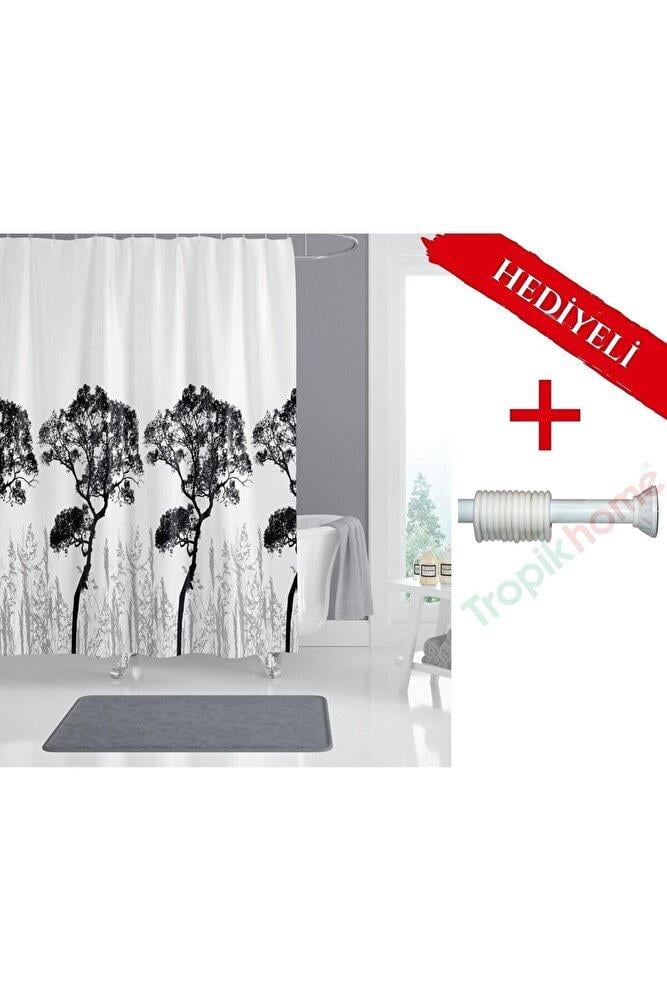 Ağaçlı Banyo Perdesi Askı Hediyeli 180x200cm Tek Kanat Duş Perdesi, Renkli Banyo Duş PerdesiSamimi bir yemek, aile içinde hoş bir akşam masanıza uyacak masa örtüleri ve runner'lar