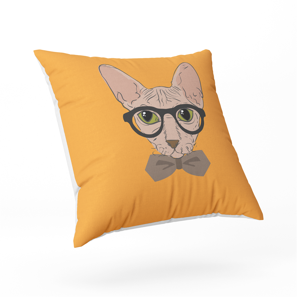 Ev dekorasyon kırlent kılıfları kedi desen kırlent kılıfı 40x40cm
