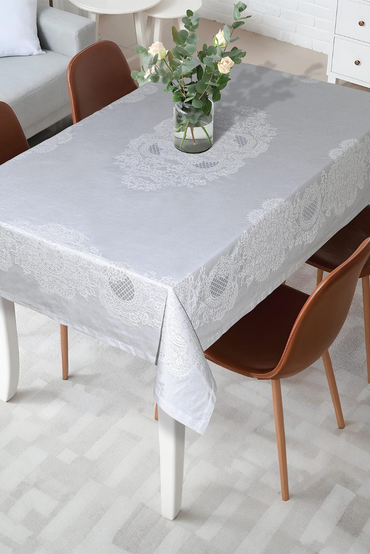 Royal Pano Lace Masa Örtüsü 8 Kişilik 150x220 cm Masa Örtüsü GriSamimi bir yemek, aile içinde hoş bir akşam masanıza uyacak masa örtüleri ve runner'lar