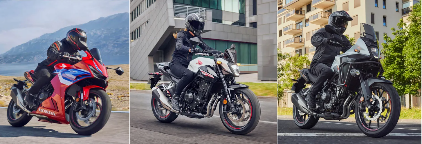 Honda'nın Yeni 500cc Serisi: NX500, CBR500R ve CB500F İncelemesi Kapak Resmi