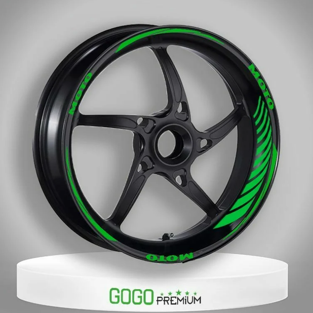 GogoGogo Jant Şeridi Reflektör Yeşil Universal RacingSF005381