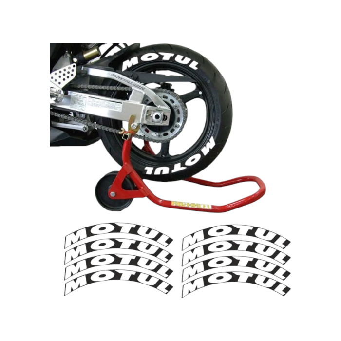 GogoGogo Lastik Yanak Yazısı 3D Motul SiyahSF005991