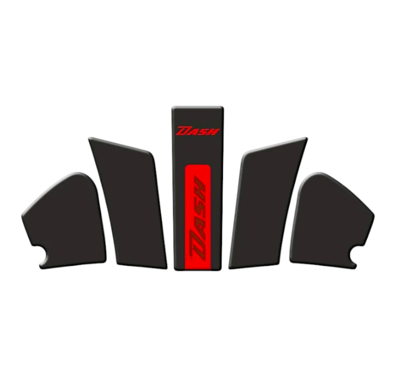 GogoGogo Tank Pad Set 002 Siyah Kırmızı Hero Dash 125 2022-2024SF006347
