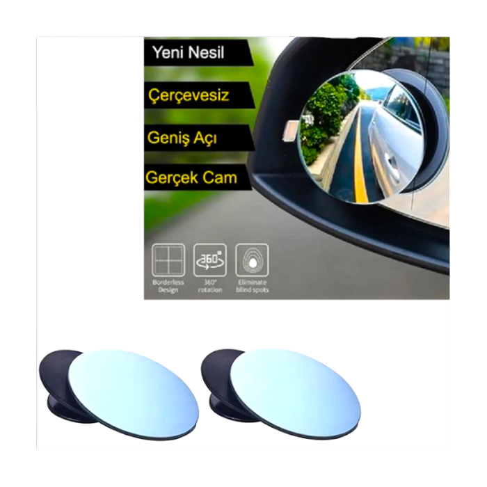 MotobirMotobir Kör Nokta Aynası Ayarlanabilir Çerçevesiz 50mmSF006614