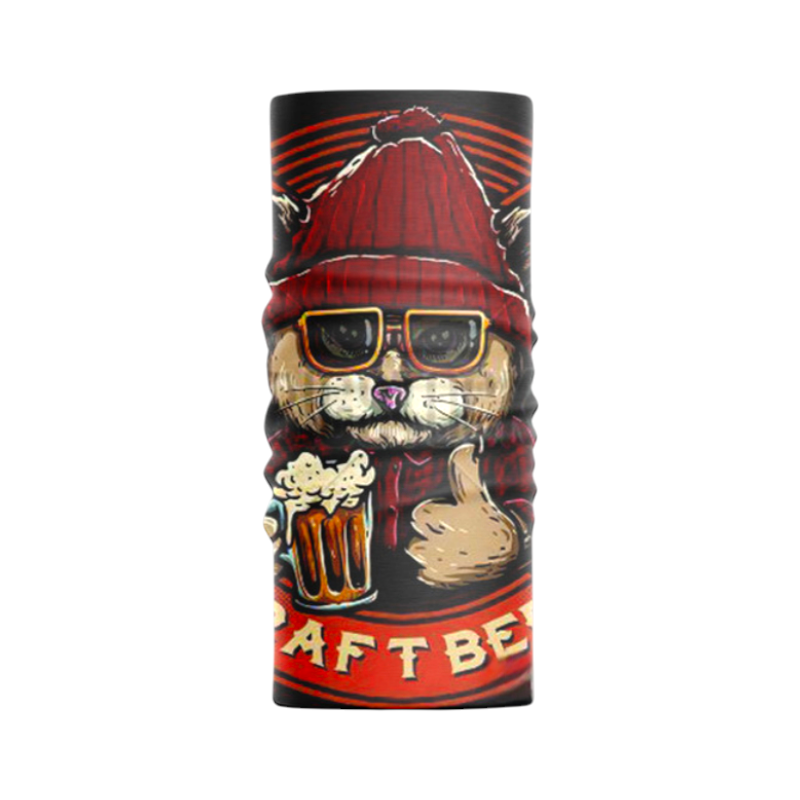 MotobirMotobir Baf-Bandana Kırmızı Bere Gözlüklü Kupa Bardak KediSF007809
