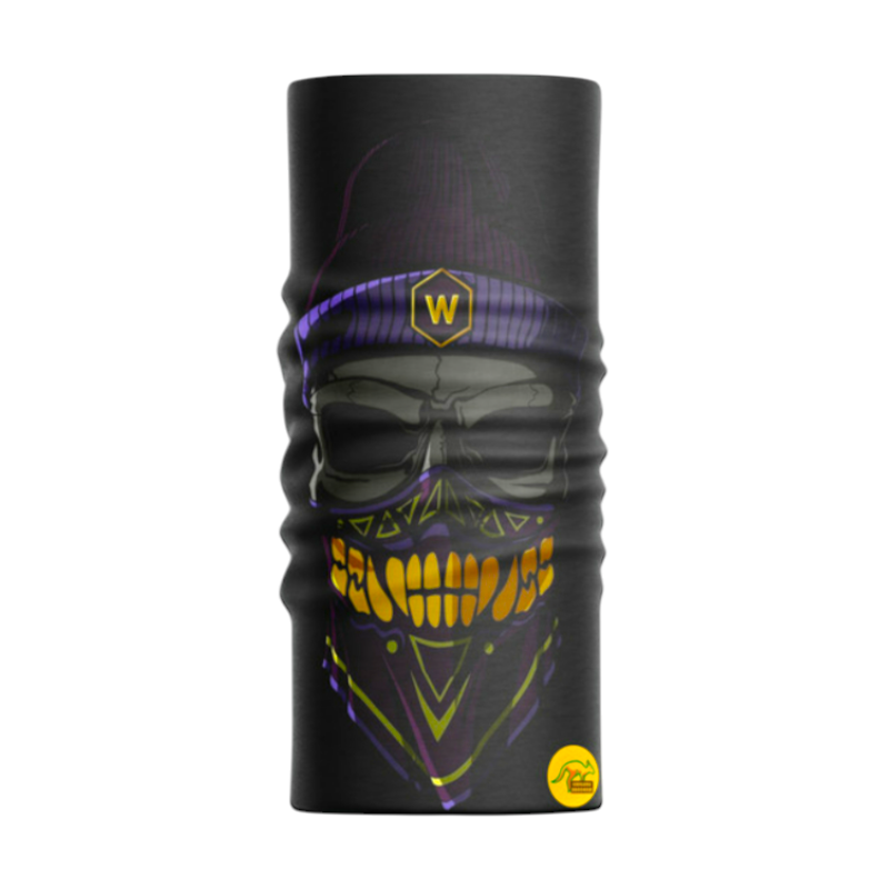MotobirMotobir Baf-Bandana Mor Bereli Sarı Diş Baflı Kuru KafaSF007820