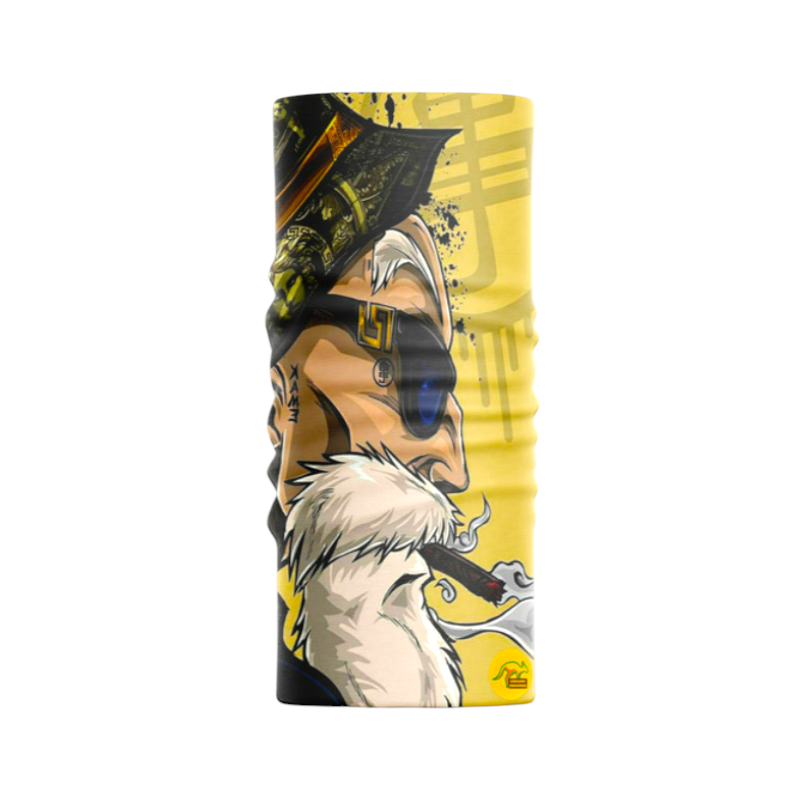 MotobirMotobir Baf-Bandana Şapkalı Gözlüklü Sarı Fon Yaşlı AdamSF007826