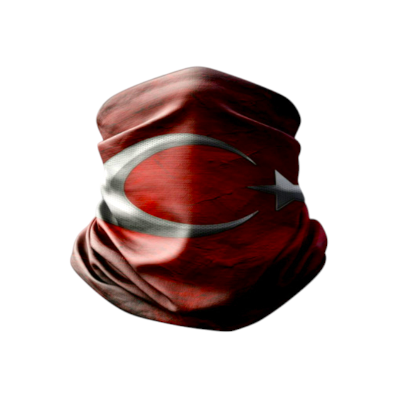 MotobirMotobir Baf-Bandana Türk Bayrak Koyu Kırmızı DalgalıSF007866