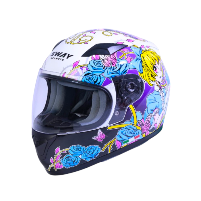 SwaySway Kapalı Çocuk Kask Sw 815K Gloss GirlSF006279