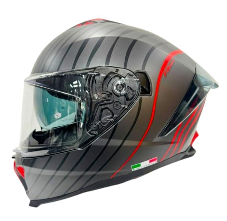 SwaySway Kapalı Kask Sw 865 Space Siyah KırmızıSF005401