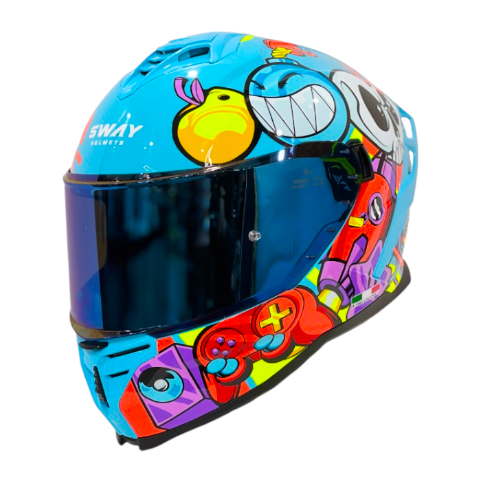 SwaySway Kapalı Kask Sw 867 Gamer MaviSF006687