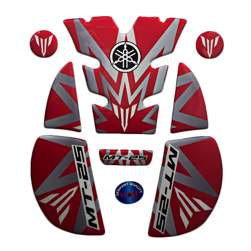 Wolf Tank Pad Kırmızı-Gri Yamaha Mt-25 2020-2023